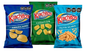 Combo Snacks Krachitos CHICO Papas 165Grs + Chizitos 125Grs + Palitos 110Grs