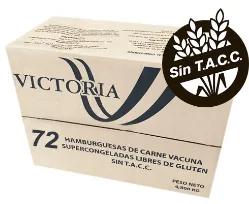 32 Hamb. Victoria 100% Carne x69Grs + Pan Fargo + Aderezo Natura
