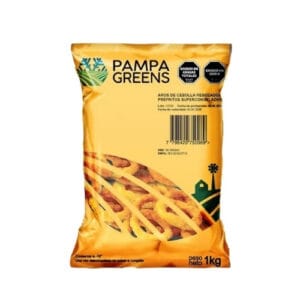 Aros de Cebolla Rebozados Pre-Fritos Pampa Greens x1Kg