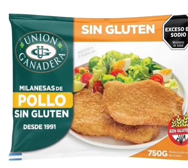 Milanesas de Pollo Union Ganadera x750Grs SIN TACC