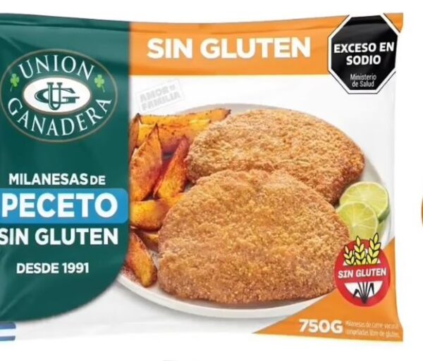 Milanesas de Peceto Union Ganadera x750Grs SIN TACC