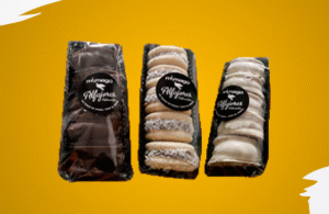 Alfajores Mimago x5uni. Choc/Blanco/Maizena