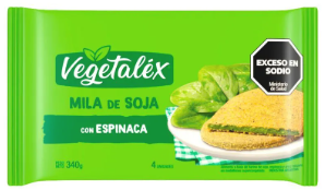 Milanesas de Soja Vegetalex Espinaca x4Uni