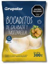 Bocaditos de Calabaza y Muzza 300Grs GRUPOLAR