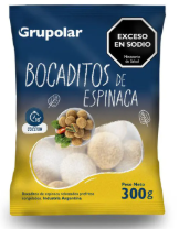 Bocaditos de Espinaca 300Grs GRUPOLAR